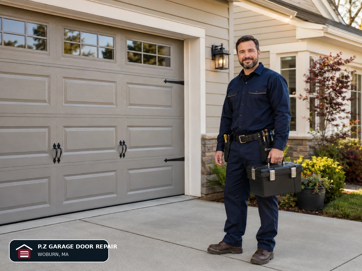 Garage door technician in Woburn MA